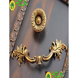Poignées tire 3,75 Vintage Der S Drop Bail Ring Antique Bronze heurtoir de porte armoire de cuisine bouton poignée matériel 5407485 livraison H Dhz2K