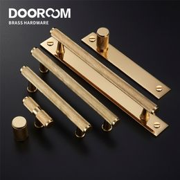 Handgrepen trekt deuroom messing meubels Knurling goud zwart moderne garderobe kast dressoir kast lade knoppen knoppen bar gekled 221007