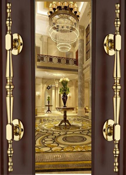 Poignées S European Gold en bois massif Porte coulissante Armoire coulissante Handle Armoire-boucles de tiroir