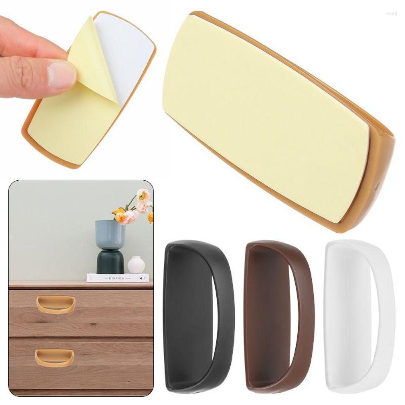Handles Self Adhesive Punch-free Door Handle Kitchen Cupboard Knob Modern Cabinet Wardrobe Drawer Furniture Hardware