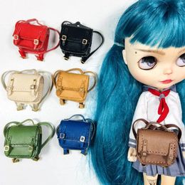 Mini bolso escolar hecho a mano, 1 Uds., 1/6 BJD, para Blyth OB11 OB24 1/8 1/12, accesorios para muñecas 240301