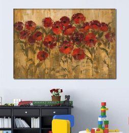 Handgemaakte abstracte olieverfschilderijen bloemen Sunshine Floral moderne kunst op canvas voor wooneetkamer wanddecor8686413