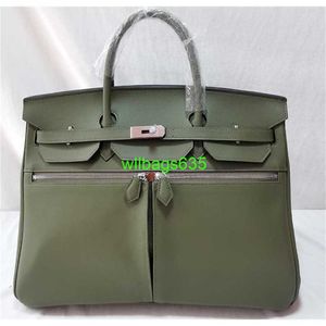 Sacs faits à la main Sacs à main en cuir véritable Bk40 Sacs fourre-tout Nouveau sac 40cm Lakis Sac à main en cuir Sac de voyage pour hommes ont logo HBWVYN