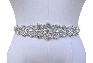 Ceinture de mariée en cristal perlé fait à la main, nouvelle collection 2019, ceintures de mariage luxueuses en Satin, vente de ceintures de mariage, 1531904