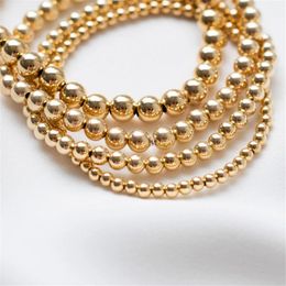 Perles faites à la main Bracelet rempli de bijoux en or