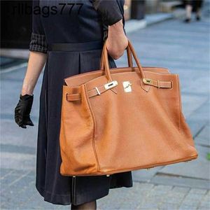 Handgemaakte BK -tas Large Handbag Limited Edition 50 Bag Designer Travel Bagage Bagage Heren en Dames Fitness Soft Leath Capaciteit