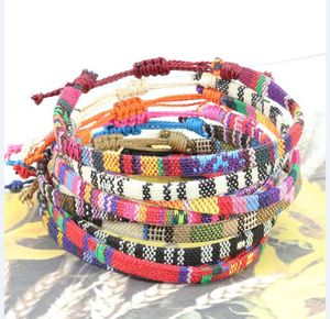 Pulseras tejidas trenzadas hechas a mano para mujeres, hombres, boho surfista, pulsera de muñeca fresca, cordón de muñeca colorido, regalos de cumpleaños ajustables, recuerdos de fiesta