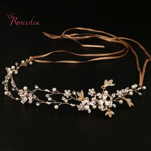 Accessoires de cheveux de mariée faits à la main Nouveau diadème tête pièce pièce de tête en cristal femmes filles strass diadèmes et couronnes de concours RE682 Y2301t