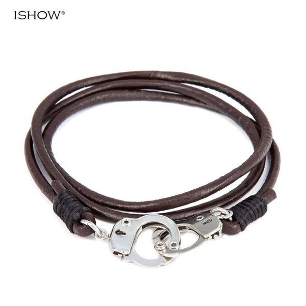 Pulsera de cuero marrón hecha a mano, pulsera de cuero para hombre, pulseras personalizadas para hombre, pulseras con dijes para esposas, regalo para hombre 184A