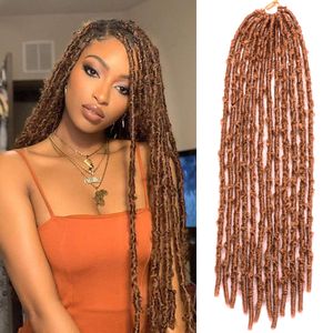 Handgemaakte Butterfly Locs Haar Godin Pre Lused Korte Bob Locks Distressed Locs Haak Haar Faux Extensions