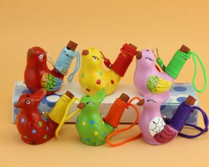 Sifflet en céramique fait à la main Style mignon oiseau forme enfant jouets cadeau nouveauté Design Vintage eau Ocarina pour enfants jouets dh9766