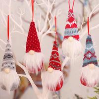 Gnomes de Noël faits à la main ornements peluche suédois tomte santa figurine scandinave elfe pendentif pendentif décoration de maison décor lx3620