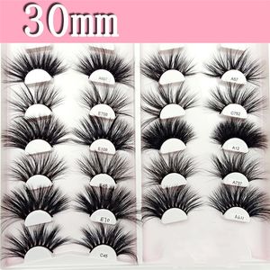 Artisanat fait à la main Épais Longue Extension Faux Cils Wispy Fluffy 3D Faux Vison Faux Cils