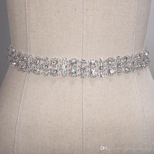 Ceinture de mariage en cristal artisanal en argent doré robe de mariée ceinture de mariage accessoires de mariage formels ceinture de ruban nuptial cpa1393 281g