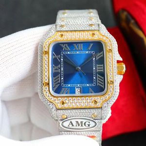 Handmade Diamond Watch Mens Mouvement mécanique automatique Designer Designer 40 mm Sapphire Femmes Wristwatch Montre de Luxe