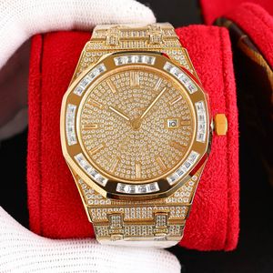 Handgemaakte Diamond Watch Mens Automatische mechanische ontwerper Horloges 40 mm Sapphire dames klassieke polsbandje Montre de Luxe