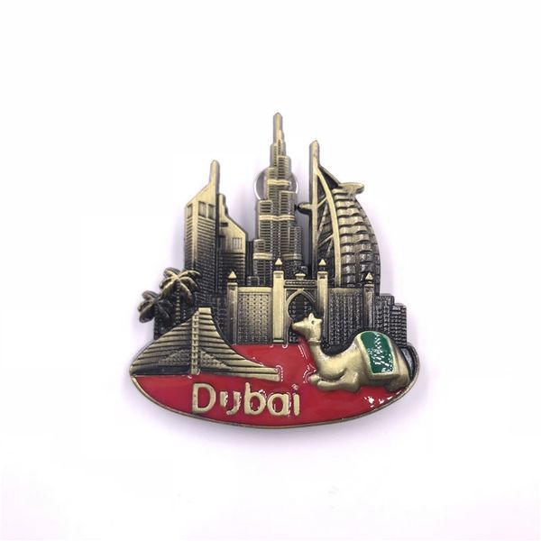 Europa hecha a mano Dubai EE. UU. Austria Vienna Venecia Reino Unido Magnets de metal pegatinas de refrigerador abre biberantes Souvenirs