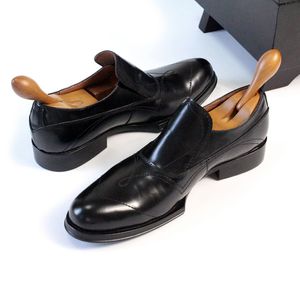 Chaussures d'affaires formelles faites à la main en cuir de vache de Style britannique pour hommes, chaussures de costume formelles, Oxfords pour hommes