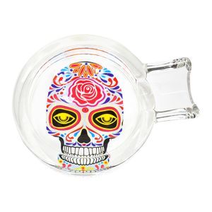 Handgemaakte glazen asbakken voor sigaretten Gemakkelijk schoon huis decoraties 69mm Crystal Ash Tray Multi Design Thuiskantoor Roken Accessoires