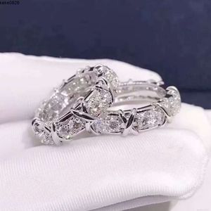 Ring Moisanite Ring 925 Bijoux en argent sterling anneaux de bande de mariage pour femmes pour femmes