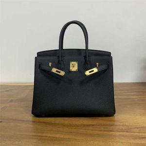 Sac à main fait à la main Luxurys Top Handbag Cuir entièrement avec du fil de cire cousu Togo Original portant une épaule crossbody Cy