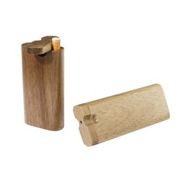 Handgemaakte slagman Groothandel One natuurlijk hout met keramische sigarettenfilters Rookpijpen houten dugout pipe doos en
