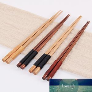 Palillos japoneses hechos a mano de madera Natural, vajilla saludable sin laca, vajilla de cera, línea de corbata china para Sushi, regalos de boda