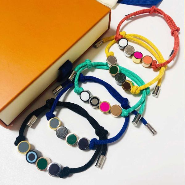 Noeuds faits à la main corde bracelets porte-bonheur unisexe mode Bracelet pour homme femmes réglable bijoux 5 couleurs