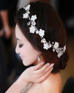 Coiffure de mariée en dentelle faite à la main, tête de fleur, ornements de cheveux, perle faite à la main, bandeau de cheveux de mariage, accessoires de mariage coréens8494107