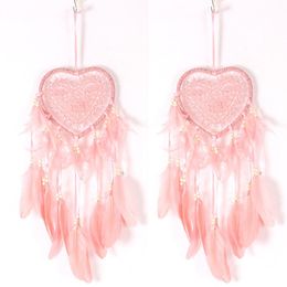 Handgemaakte Kant Dream Catcher Feather Bead Hanging String Dreamcatcher Room Decoration Ornament Gift Vintage Wind Chimes