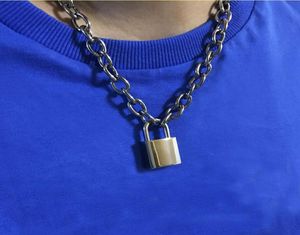 Collar de cadena Unisex hecho a mano para hombres y mujeres, Gargantilla con cierre cuadrado resistente, Collar de Metal, colgante, Necklaces6825051