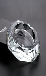 Cendrier en cristal portable fait à la main, mode, personnalité créative, cadeau d'anniversaire, salon, cendrier continental octogonal Customi8175370