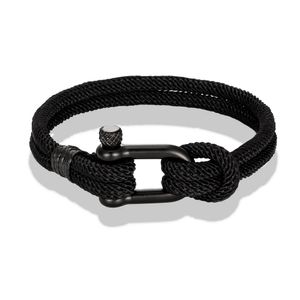 Handgemaakte touwarmband voor vrouwelijke mannen verstelbare zwarte rode touw armbanden buiten camping redding survival armband sport sieraden geschenk groothandel prijs