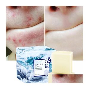 Savon artisanal 100G Sel de mer Lait de chèvre naturel Traitement du visage Lavage Bain Douche Savons pour le corps Drop Delivery Santé Beauté Dhb8O