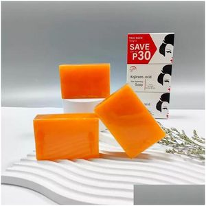 Savon artisanal 3x100g Kojie San blanchissant la peau éclaircissante blanchissant l'acide kojique savons à la glycérine livraison directe santé beauté bain corps DHz4T