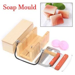 Handgemaakte soap DIY SOAP MAKKING TROBER KIT SILICONE MOLDEN Wood Beveler Planer Handgemaakte zeepvorm + houten zeep Cutter Knife Experimentgereedschap 240416