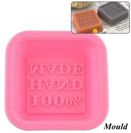 Moldes de jabón hechos a mano DIY moldes de silicona cuadrados molde para hornear artesanía herramienta de fabricación de arte de alta calidad DIYSilicone CakeMold WLL12