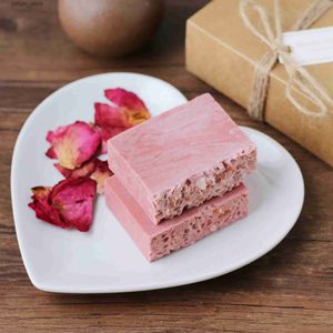 Handgemaakte zeep Natuurlijke zeep Himalayan Rose Salt Cold Process Handgemaakte zeep Reinigingsdouchegel Y240401