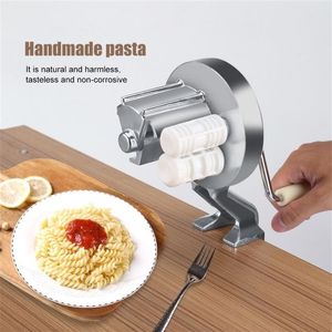 Handgemaakte spaghetti pasta -maker Cutter aluminium legering Fettuccine Noodle Press Making Machine T200523223i