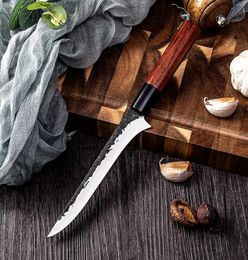 Couteau en acier inoxydable fait à la main Sculpture couteau à couteaux Couteaux à anneaux Vellets de couteau à cuire 6316516