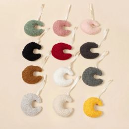 Attache-sucette en forme de lune pour bébé, fait à la main, pendentif en chaîne, porte-tétine moelleux, Clips, jouets pour nouveau-né, porte-tétine factice, décor