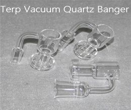 Articles divers faits à la main Quartz Terp Vacuum Banger Domeless Terps Slurper Up Oil Bangers Nail avec seau de 25 mm, fond de 30 mm pour bong en verre8577369
