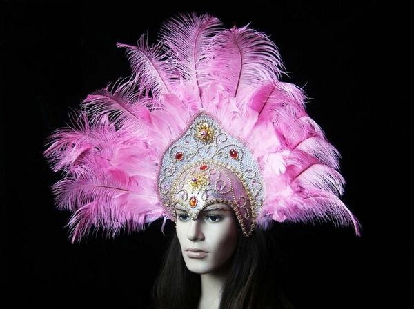 Le style vénitien fait à la main est très délicat et unique mascarade plume masque de fête Masques Costumes de carnaval Masques livraison gratuite FD0502