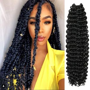 Vague d'eau faite à la main pré-torsadée Passion Twist cheveux synthétiques pré-torsadés Crochet tressage cheveux 22 pouces