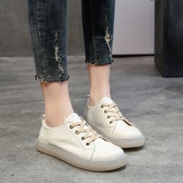 Handgemaakte vrouwen sneakers oxfords lederen schoenen vrouw lente casual koe lederen flats Oxfords schoenen Tenis feminino