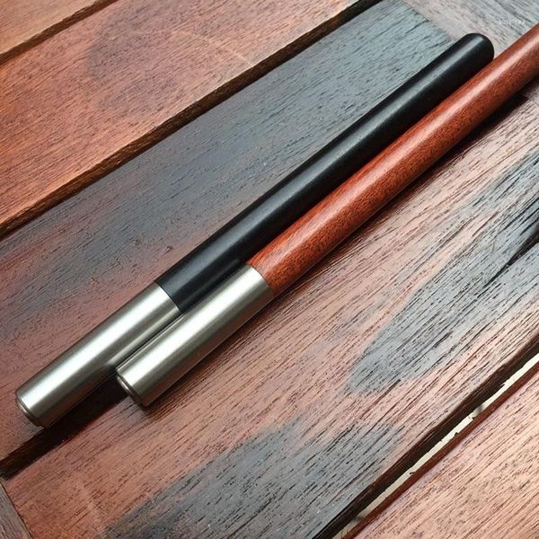 Cadeau de luxe en métal de couleur naturelle de stylo de Gel d'acier inoxydable du bois 303 fait à la main pour l'outil d'écriture d'école de bureau d'affaires