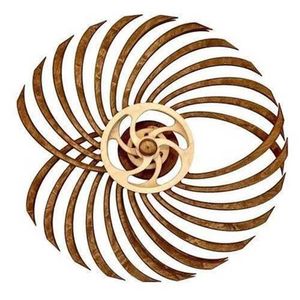 Handgemaakte houten windmolen omkering standbeeld retro kinetische sculptuur wervelende winning machine voor woonkamer decor creatieve geschenk 211108