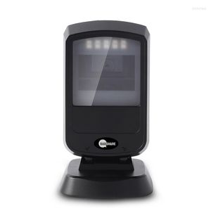 Hands Free 2D 1D Barcode Scanner Desktop Omnidirectional QR Code Reader voor Supermarket Store