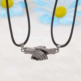 Mains nouvelle mode aimant Couple tenir pendentifs colliers ensemble pour femmes hommes chaîne tour de cou petit ami saint valentin bijoux cadeaux