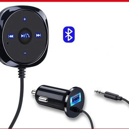 Handsfree sigarettenaansteker magnetische basis Bluetooth-compatibele autokit mp3 3.5mm audiomuziekontvanger adapter USB Charger
